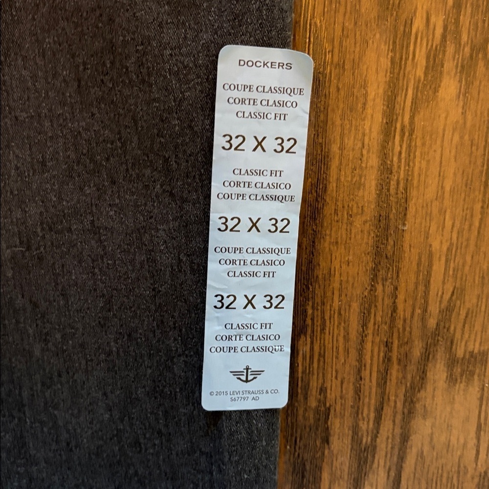 NWT Dockers Classic Fit Grey Pants 32x32 - Picture 6 of 6